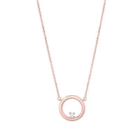 Diamond Halskette 18k Gold Circle