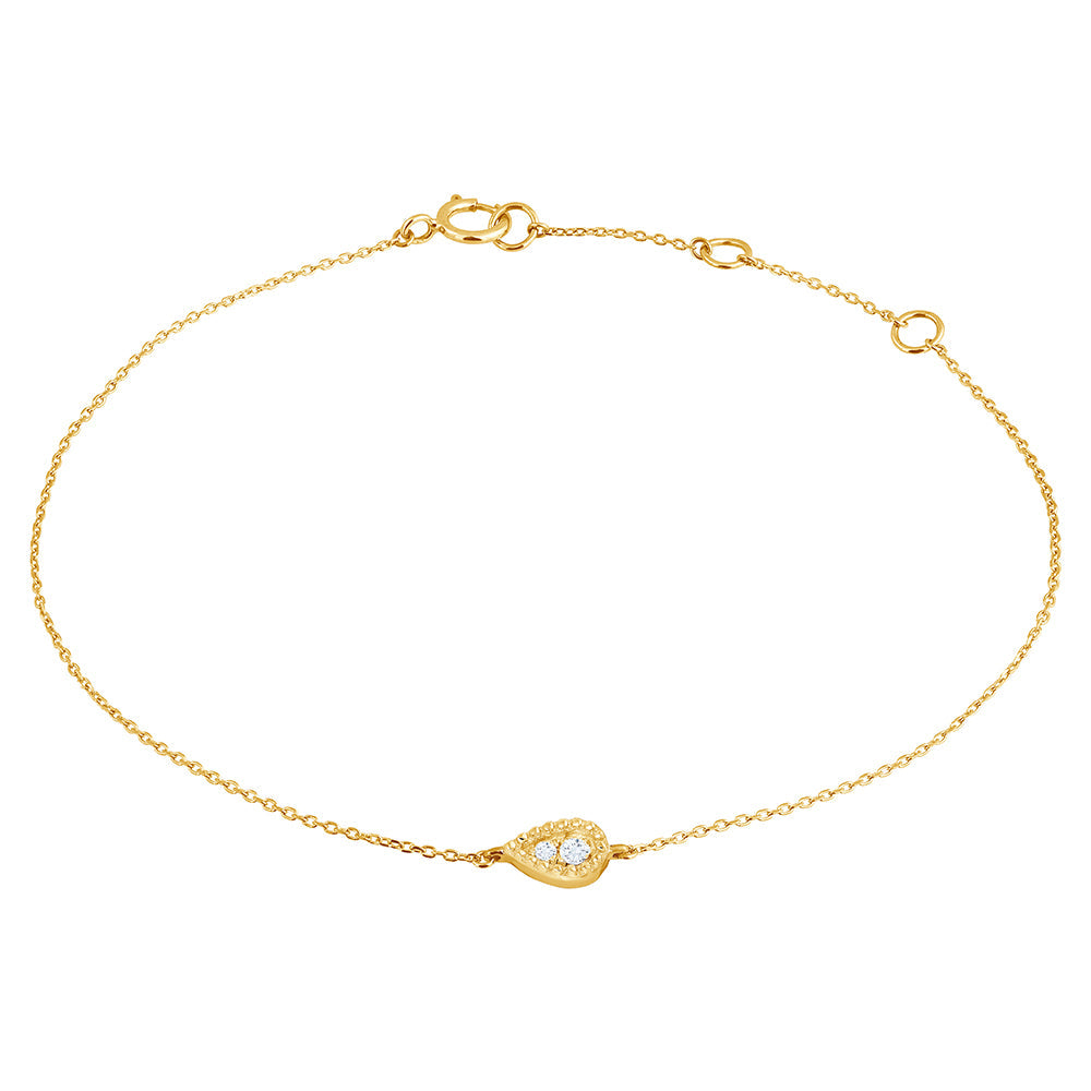 Diamond Armband 18k Gold Tropfen