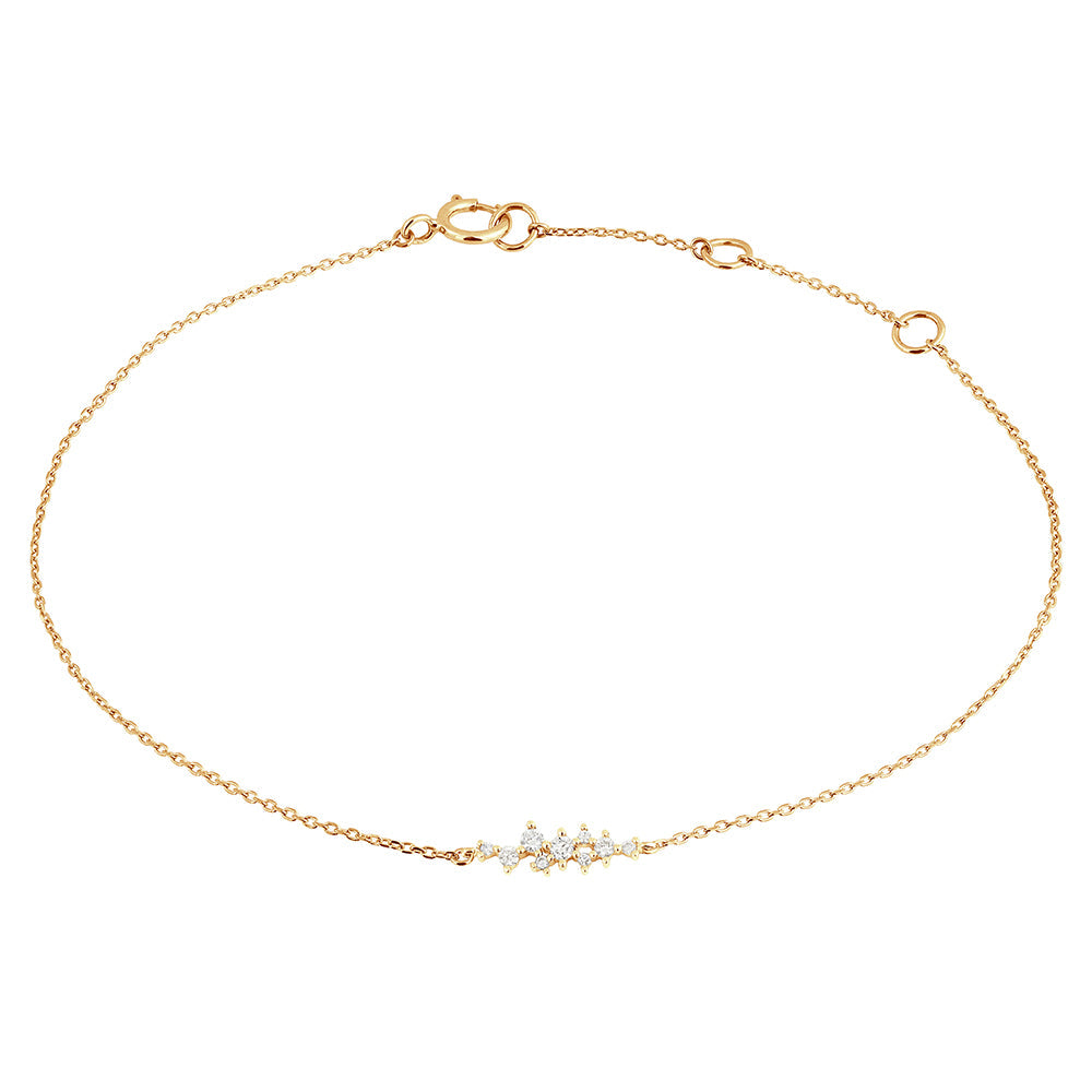 Diamond Armband 18k Gold Floral