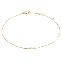 Diamond Armband 18k Gold Floral